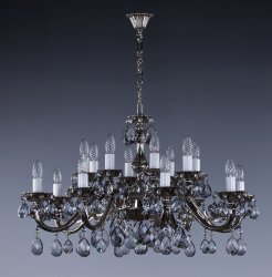 Люстра хрустальная Art Glass Viktorie XVI. nickel antique 8006 Classic