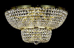 Люстра потолочная хрустальная Art Glass Geena dia. 600 Spectra Swarovski