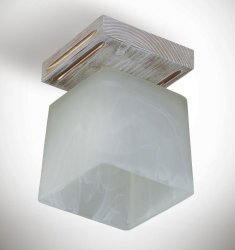 Світильник стельовий з скляним плафоном 22091 