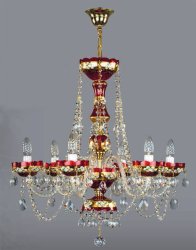 Люстра хрустальная Art Glass Vendula VI red Classic