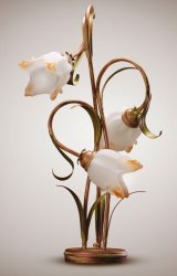 Настольная лампа флористика 3011