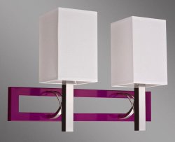 Бра с абажурами Kemar Riffta Violet RF/K/2/V