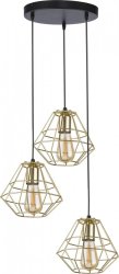 Люстра подвес лофт TK Lighting Diamond Gold 4451