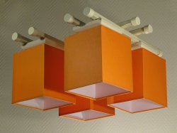 Люстра стельова з абажурами 70941/5