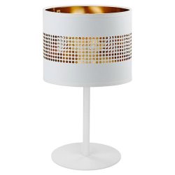Настільна лампа з абажуром TK Lighting Tago White 5056 