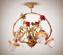 Люстра флористика 004