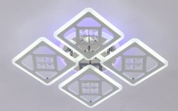 Люстра світлодіодна Sirius 60092/2+2 CR 152W LED з пультом+діммер 