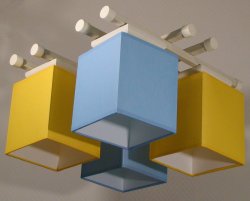 Люстра стельова з абажурами 70941/15