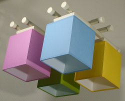 Люстра стельова з абажурами 70941/13