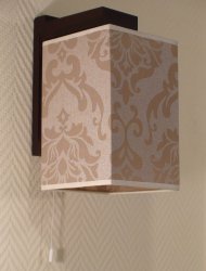 Світильник настінний (бра) з абажуром 018815