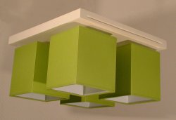 Люстра стельова з абажурами 22281/5