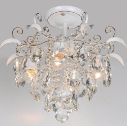 Люстра хрустальная потолочная Sirius S21069/4H WT