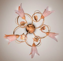 Люстра флористика потолочная 542