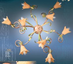 Люстра припотолочная флористика 945