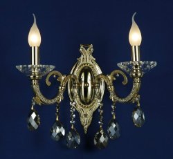 Светильник настенный (бра) хрустальный Wunderlicht Monserrat WL13300-2KG