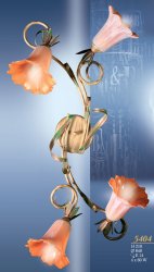 Люстра припотолочная флористика 4045