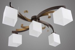 Люстра потолочная KEMAR Atrato Brown AT/5/P/B