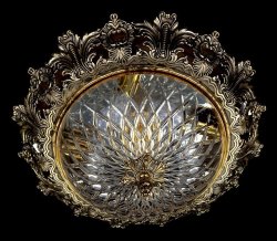 Люстра потолочная хрустальная Art Glass Charlize 470 Brass Antique