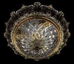 Люстра потолочная хрустальная Art Glass Charlize 390 Brass Antique
