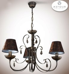 Люстра с абажурами и хрусталем 33121/2