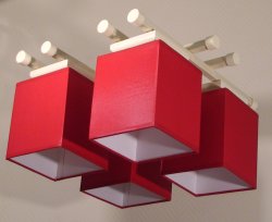 Люстра стельова з абажурами 70941/12