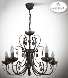 Люстра свечи с хрусталем 44121