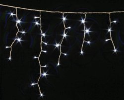 Гирлянда светодиодная Delux Icicle 90LED 2x0.5м (фиол/чер)