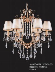 Люстра классическая TINKO 38137CG/6P WT+CL/CL
