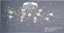 Люстра галогенная TINKO 45410CR/13H WT/GN