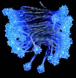 Гирлянда внутренняя светодиодная Delux Diamond 60LED (син/проз) IP20