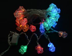 Гирлянда внутренняя светодиодная Delux Santa C 60LED 7,5м (мульт/проз) IP20