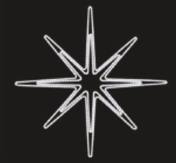 Фігурна гірлянда Мотив Mizar 140x140 