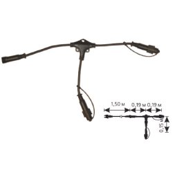 Коннектор для гирлянд T-type 2 выхода IP44