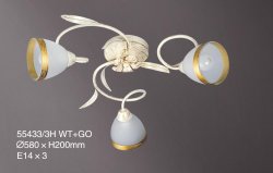 Люстра припотолочная TINKO 55433/3H WT+GO
