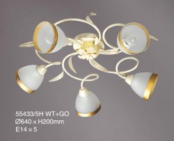 Люстра пристільна TINKO 55433/5H WT+GO