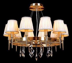 Люстра класична TINKO 44811SB/10P BEG/CL 