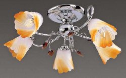 Люстра припотолочная TINKO 52221CR/5H BRN+BRN