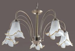 Люстра TINKO 62675BR/5P WT+GO