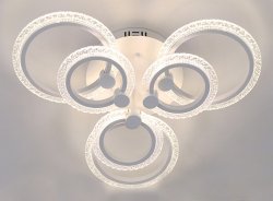 Люстра светодиодная Sirius 75593/3+3 WT 120W LED с пультом+диммер