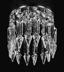 Точечный хрустальный светильник ArtGlass Spot 01 Ni Сrystal Exclusive