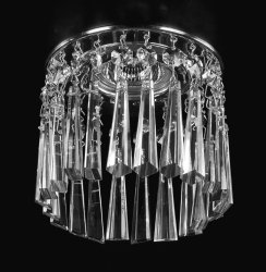 Точечный хрустальный светильник ArtGlass Spot 02 Ni Crystal Exclusive