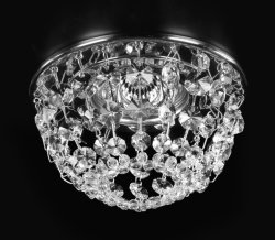 Крапковий кришталевий світильник ArtGlass Spot 08 Ni Crystal Exclusive 