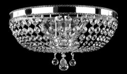 Світильник настінний(бра) Art Glass Ciara dia. 350 Ni Spectra Swarovski 
