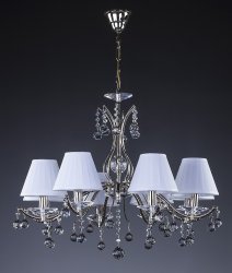 Люстра классическая хрустальная Art Glass Chantal VIII Ni Color