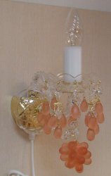 Светильник настенный(бра) Art Glass Constance I rozalin