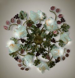 Люстра стельова флористика 8302