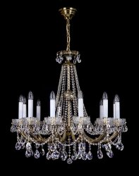 Люстра кришталева Art Glass CR 0006/12/20 brass antique Crystal Exclusive 