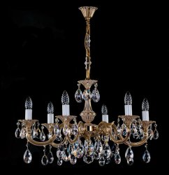 Люстра кришталева Art Glass Alice VI. white gold Classic 