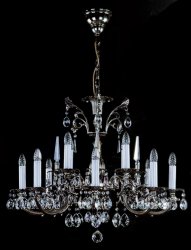 Люстра хрустальная Art Glass Arabela nickel antique Classic