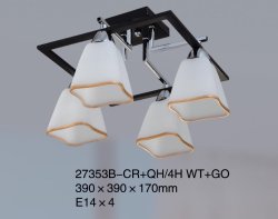 Люстра припотолочная TINKO 27353B-CR+QH/4H WT+GO